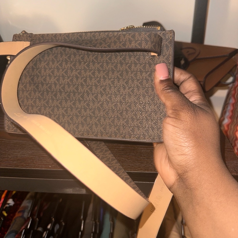 KORS Michael Kors Brown Patterned Wallet